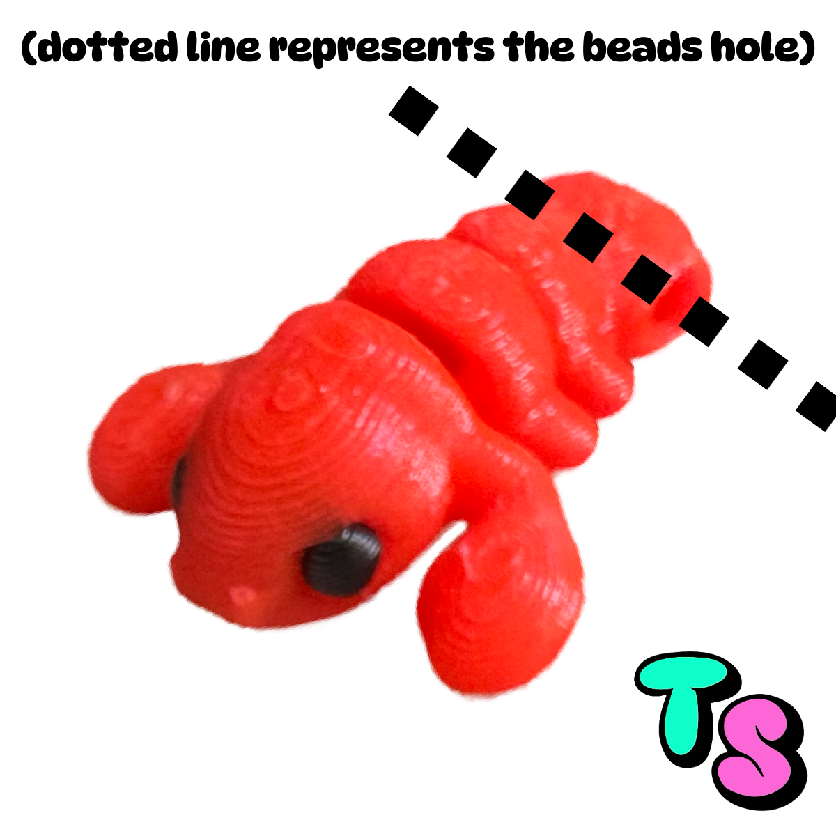 LARRY THE LOBSTER FIDGET BEAD