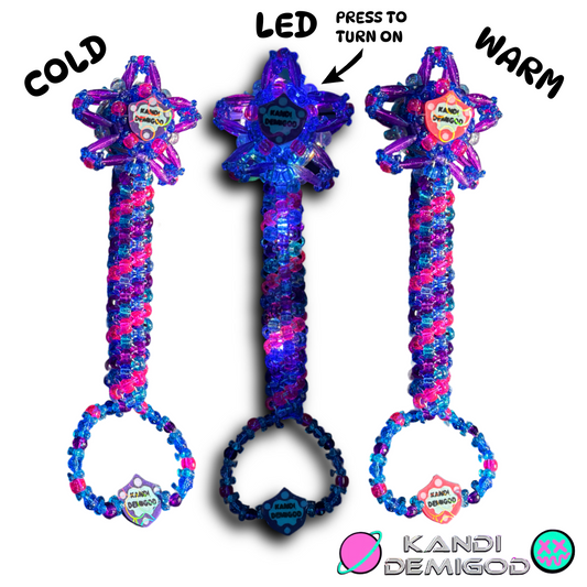 KANDI DEMIGOD • LED SHIELD STAR WAND